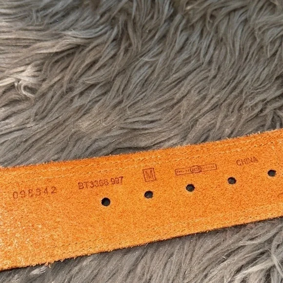 EUC Fossil Stretch Rainbow Fabric and Leather Belt Wide Size Medium - Picture 6 of 8